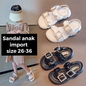 (LOLI-JKT) SD-CNC SANDAL ANAK CEWEK MEWAH BERLIAN 26-36 PLATFORM HOOK-LOOP
