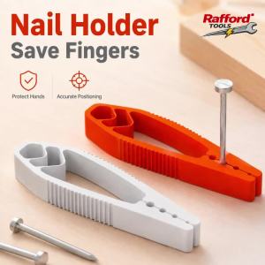Portable Nail Fixer Tool Woodworking Nail Fixer Plastic Sliding Joint Pliers Protect Fingers for Maintenance and Woodworking