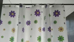 🔥ม่านห้องน้ำ🔥 ผ้าม่านกันน้ำ กันเชื้อรา ผ้าม่านห้องน้ำห้องอาบน้ำ ขนาด180x180 ม่านพลาสติก มี9ลายให้เลือก