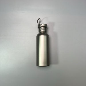 Pure Titanium Outdoor Sports Bottle Single Layer Camping Water Bottle Lightweight Portable Water Cup Boiling Water Hiking Mountaineering Bottle