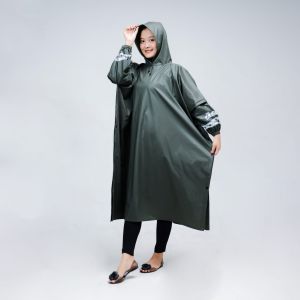 Jas Hujan Ponco Kelalawar Jumbo Pria Dan Wanita Bahan Pvc 025 Lentur Elastis By ACUA