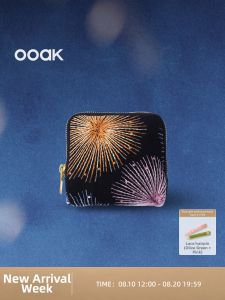 Retro and Firework Print Multi-layer Travel Zipper Layered Jewelry Bag