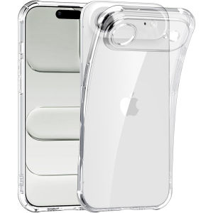 Airbag Clear Case For iPhone Air 17 Pro Max 16E 16 Plus 15 14 13 Mini 12 11 XS XR iPhoneair Transparent Phone Cover Accessories