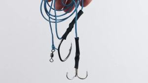 Outdoor Catfish Fishing Rig Kit - Heavy Duty Single/ Treble Hook Options with Bite Alarm & Anti-Bite PE Leader (Freshwater Night