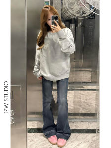 Low Waist Wide Leg Denim Jeans Womens Slimming Drapey American Style Vintage Bootcut Pants Straight Leg Trousers