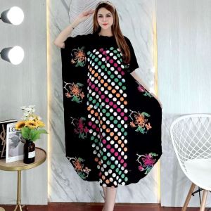 Milaya Daster Lowo Handmade Batik Cap Pekalongan Rayon Premium Busui Bumil