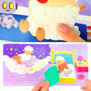 BEAR TALE Sheeps Sleepy Time Push And Pull Book for Kids Preschool Sleep Habit Education 10 Pages