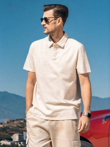 Enjeolon | Cooling Elastic Business Casual Men POLO Shirt