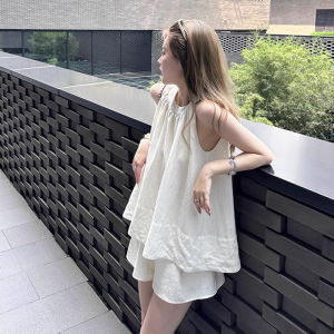 Homecore | Stunning White French Style Off Shoulder Dress Womens Summer Beautiful Two-Piece Set Princess High Waist A-Line Skirt