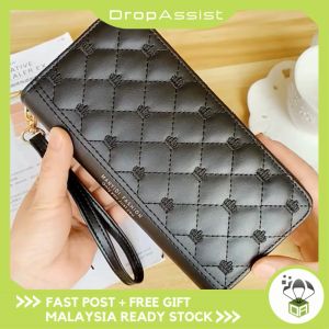 DROPASSIST 1332 Women Long Purse Zip Wallet Phone Pouch Wanita Beg Duit Dompet Panjang Besar Perempuan