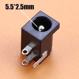 Bộ 10 Đầu Nối Nguồn DC 3 Chân Loại Cái Gồm 5 Kích Cỡ (3.5x1.35mm Đến 5.5x2.5mm) Dùng Cho Thiết Bị Điện Tử