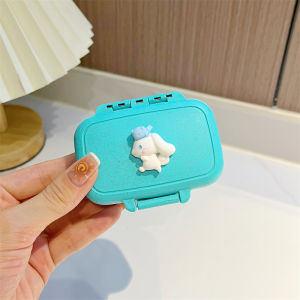 Portable Mini Cute Cartoon Medicine Box Moisture Proof Large Capacity Week Long Daily Pill Organizer Compact Travel Size