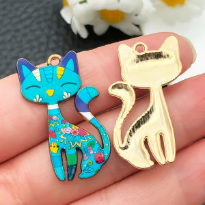 ชุด 5/10 เสน่ห์แมวหยดน้ํามันแปลก ๆ - อุปกรณ์งานฝีมือ DIY ศิลปะสําหรับเครื่องประดับทําด้วยมือที่ไม่ซ้ําใครและอุปกรณ์เสริมแฟชั่น