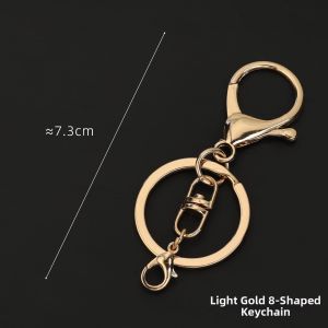 Lobster Clasp Keychain Link Light Silver
