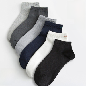 Tất Nam Mỏng Cotton Vải Bông Vải Lanh Pha Trộn Thoáng Khí Tất Thuyền Hút Ẩm Cao Đến Bắp Chân Tất Ống Ngắn Chống Mùi Thời Trang Mùa Hè