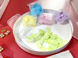 45pcs/Box Scent Soap Paper Flakes Mini Disposable Soap slice Portable Outdoor Travel Clean