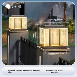 VINCAN | Waterproof Solar Column Top Lights Outdoor