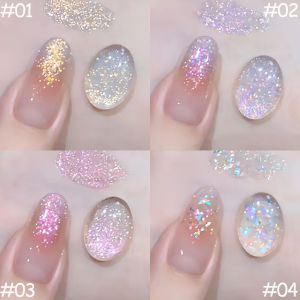 1-12pcs WS Dream Fairy Sequin Gel Nail Polish New Whitening Super Glitter Fine Glitter Nail Salon Exclusive Essential Nail Art
