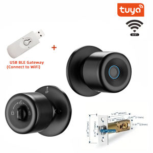 XSDTS Tuya App Fingerprint Smart Lock with Bluetooth Digital Door Lock Keyless Entry Home House Apartment