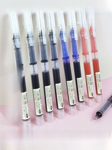 Black Ink Direct Liquid Rollerball Pen Large Capacity Fast Drying Neutral Pen Student Special Purpose Exam Writing Tool