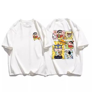 52TOYS | Crayon Shin Chan Boys and Girls Short Sleeved T-shirt in Style Suitable for Summer 2026 Fashionable Cartoon Style Pure