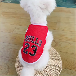 Áo bóng rổ cho Chó Mèo bằng vải lưới thoáng mát - Love Pets Shop