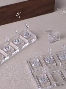 5/10pcs Non-Magnetic Nail Display Acrylic Nail Display Stand Tips Holder Nail Practice Stand Fingernail DIY Manicure Stand Tool