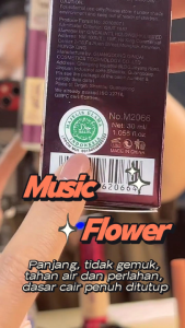 Music Flower Asas Cecair GENIC PHOTO  Powerstand 24HKawalan minyak，Asas Pusam Kemasan Matte Concealer Foundation Makeup organik sebarang fondation kering kawalan minyak Waterproof true to skin，Halal Muslim