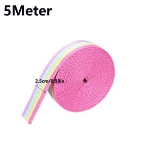 5Meters of Sturdy Woven Tape Suitable for School Bags Backpacks Handbags in a Solid Color And Also for Yoga Straps