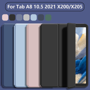 Slim Shockproof Case for Samsung Tab A8 SM-X200 SM-X205 with Auto Wake/Sleep Function Foldable Design Soft TPU Material Case