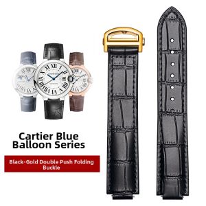 Woalmorn | Cartier Compatible Leather Watch Strap Third Generation Blue Balloon Easy Switch