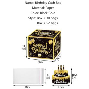 Birthday Money Gift Box for Cash Pull Money Pulling Box Cash Gift Boxes Happy Birthday Box Surprise Money Gift Ideas Party Decor