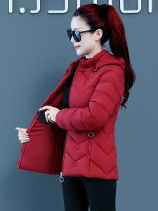 Womens down Cotton Jacket 2024 Autumn Winter New Style Warm Thickened Short Slim Cotton Clothes Lightweight Small Quilt