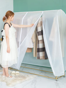 3D Transparent Suit Dust Cover Home Room Standing Clothes Hanger Coat Cover Storage Organizer Family Dustproof Tools