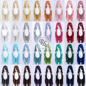 100cm Wig Cosplay Ywailisi / Alice Base Panjang Lurus Multi Colour / Banyak Warna (CAP SISIR)