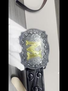 A-Z Letters Buckle Western Belt for Men High Quality Cowboy PU Leather Waist Male Belts Floral Engraved Jeans Street Punk 3.8cm