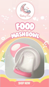 Baby Pro Baby Food Mash Bowl Set Fruit Vegetables Masher