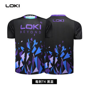 Loki Thunder God New Table Tennis Short Sleeve Sportswear Quick Dry Professional Match Uniform Mens Summer Short Set