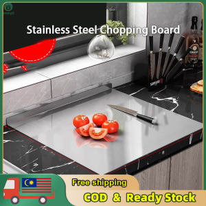 Stainless Steel Chopping Board with Lip Dough Kneading Board Kitchen Cutting Board 切菜板