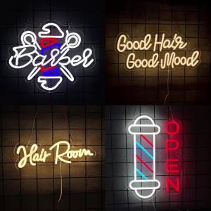 Haircut Series Neon Sign For Wall DecorLed Neon Light For Barber ShopsHair SalonBeauty StoreBirthday Gift For Hairdresser