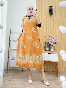 Daster Wanita Terbaru Rayon Busui Resleting Depan - Baju Tidur Daster Kekinian