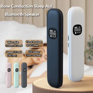 Dưới dẫn Gối xương Loa Bluetooth tiếng ồn Trắng hỗ trợ giấc ngủ Soundbar Màn hình LED TF MP3 Máy nghe nhạc hẹn giờ tắt máy