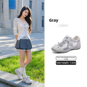 CAMEL | Ballet Style Inner Heel White Casual Shoes Thin Sole
