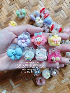 Combo 03 Kẹp bí ngô kẹp càng cua mini gắn charm cho békẹp càng cua mini gắn charm