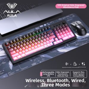 AULA | Wireless Multimode Keyboard For Gaming Office Mechanical Feel S99pro