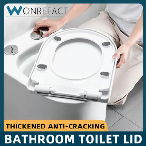 Bathroom Toilet Seat Silent Design Toilet Seat U-Shaped Widened Curved Toilet Seat Easy To Install