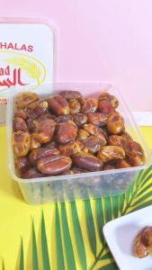 Kurma Khalas Al saad kg - Kurma Elshanum - Kurma Kholas 1kg Dates Crown