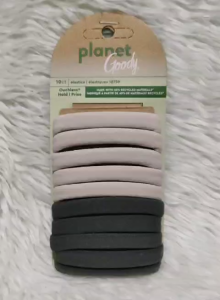 Planet Goody Ouchless Hair Elastics Soft Hold Hair Ties No Pull Ponytail Bands 10pcs Neutral Colors