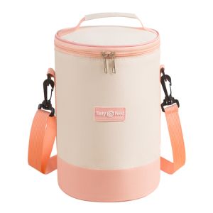 JTL Stay Well-Equipped for Office and School Lunch Breaks with Crossbody Cylindrical Lunch Bag C19