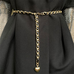 Fashionable Metal Chain Waist Belt Womens New Style Decorative Dress Versatile Slim Waist Belt Alluring Girdle Pants Strap